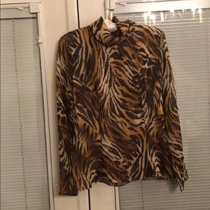 Valentino leopard print blouse